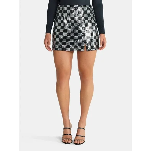 Madden NYC Women's Sequin Mini Skirt XXS - Picture 5 of 7
